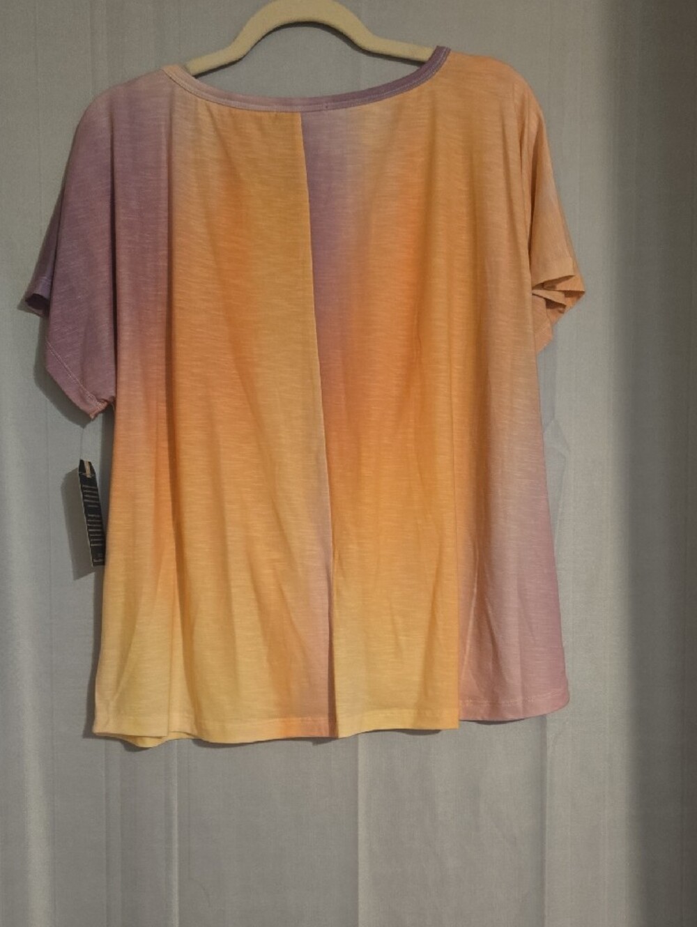 Democracy Womens Knot Front Tee Ombre Size XL NWT - Picture 6 of 10